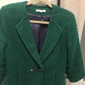 Cabi Green fuzzy Blazer